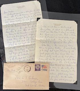 Elaine letter to her Mother from White House 1964