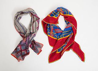 TWO GIVENCHY SCARVES
