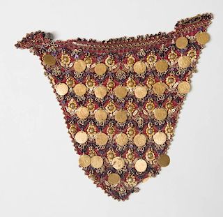 BEADED FABRIC, POSSIBLY BELLY DANCING GARB