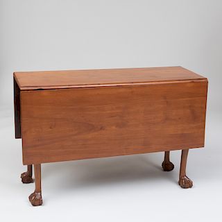 Chippendale Mahogany Drop-Leaf Table, New England