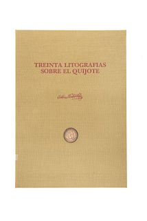 Winkelhöfer, Antonio. Treinta Litografías sobre El Quijote. Madrid: Manuel Martín Ramírez, 1977. 30 litografías. Edición numerada.