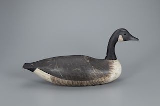 Mackey Swimming Canada Goose Decoy, Joseph W. Lincoln (1859-1938)
