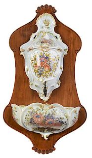 Continental Floral Decorated Lavabo