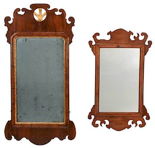 Two Chippendale Walnut Mirrors