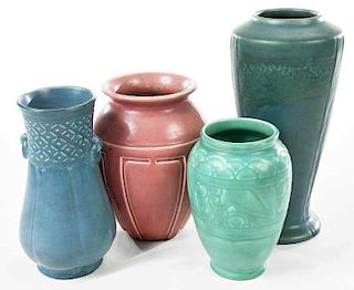 Four Rookwood Pottery Vases, William Hentschel