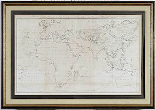Eastern Hemisphere, Asia Map, Nichols, 1796