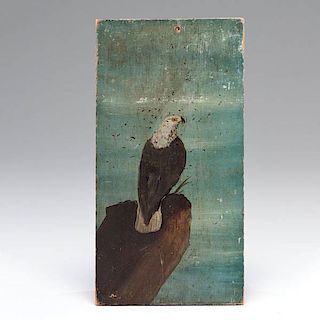 Folk Art Painting of an Eagle 