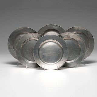 Jonas Durand Pewter Plates 