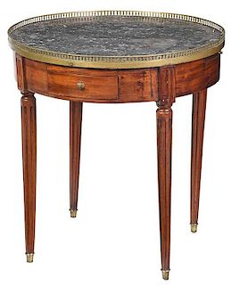 Provencial Louis XV Marble Top Table