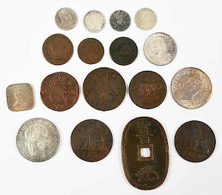 Group of 17 Foreign Coins