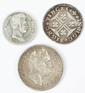 Group of Three Foreign Coins
