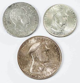 Group of Three Philippines Coins