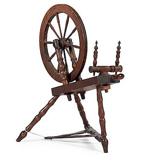Oak Spinning Wheel 
