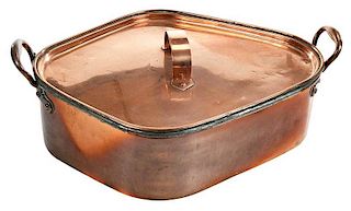 Irish Copper Lidded Turbot Pan