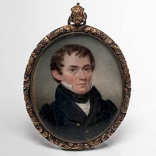 Portrait Miniature on Ivory of Commodore Daniel Turner 