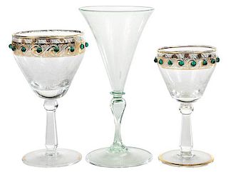 Murano and Venetian Crystal Stemware Sets