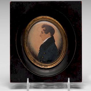 Miniature Watercolor Portrait of William C. Turner 
