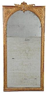 Louis XVI Carved and Gilt Wood Mirror