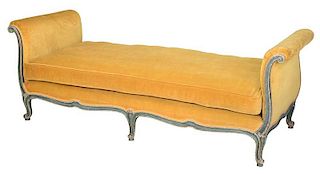 Venetian Upholstered Recamier or Window Seat