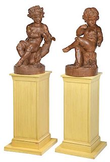 Two French Louis XV Terracotta Figures