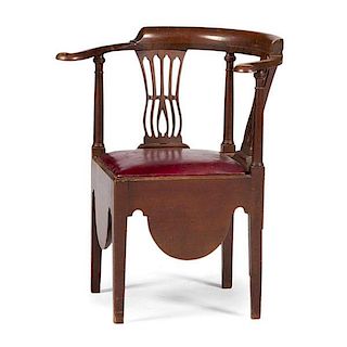 Chippendale Commode Corner Chair 