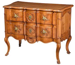 Provencial Louis XV Walnut Chest of Drawers