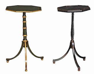 Two Regency/Regency Style Candle Stands