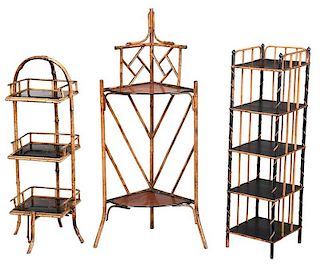 Three Aesthetic Movement Bamboo Stands