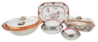 Seven Pieces Chinese Export Porcelain