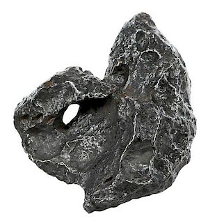 Campo del Cielo Iron Meteorite with Two Holes