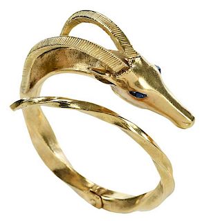 18kt. Gemstone Antelope Bracelet