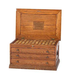 Parke, Davis & Co. Apothecary Cabinet and Specimen Tins 