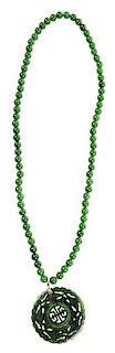 Green Hardstone Necklace