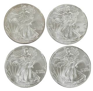 Roll of 1996 American Silver Eagle Coins