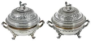 Pair of Paul Storr English Silver Entrees