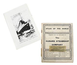 Titanic Deck Plans and Cunard Line Booklet