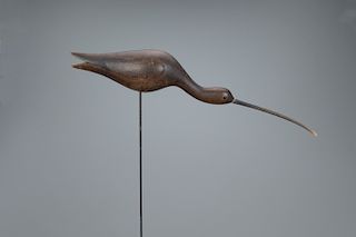 Phillips-Rig-Style Running Curlew Decoy, Mark S. McNair (b. 1950)