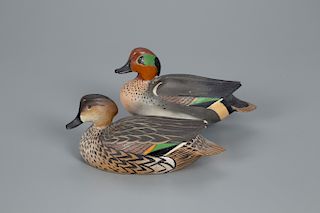 Miniature Green-Winged Teal Pair, The Ward Brothers