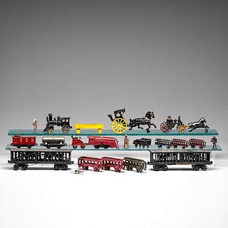 Cast Iron Circus Toys and Trains, Plus 