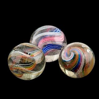 Divided Core Swirl Marbles 