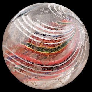 Divided Core Swirl Marble, 2.25 in. 