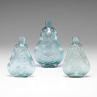 Scroll Glass Flasks 