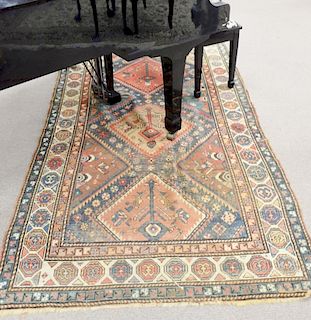 Caucasian Oriental area rug, late 19th century/early 20th century. 4'7" x 8'6".