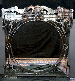 ETCHED VENETIAN STYLE MIRROR 
