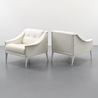 Pair of Gio Ponti "Dezza 24" Lounge Chairs