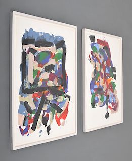 2 Neil Williams Abstract Paintings