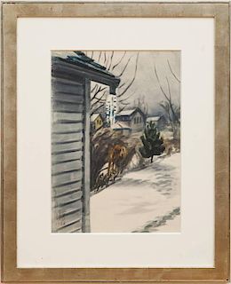 CHARLES BURCHFIELD (1893-1967): LATE WINTER AFTERNOON