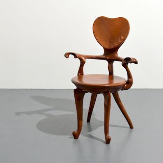 Antoni Gaudi "Calvet" Arm Chair