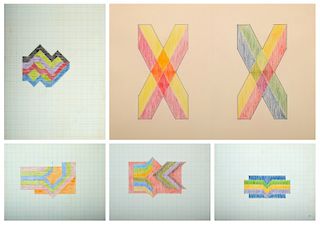 5 Neil Williams Abstract Geometric Drawings