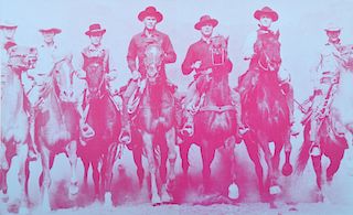 Large Russell Young "Magnificent Seven" Screenprint